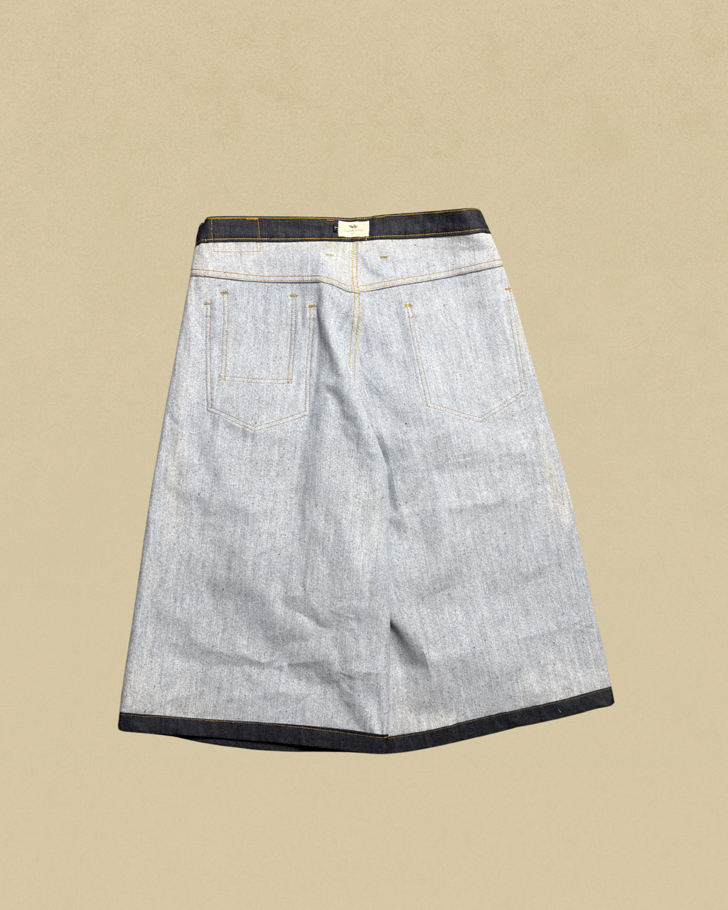 Kaiybang – Raw Denim Pleated Jorts
