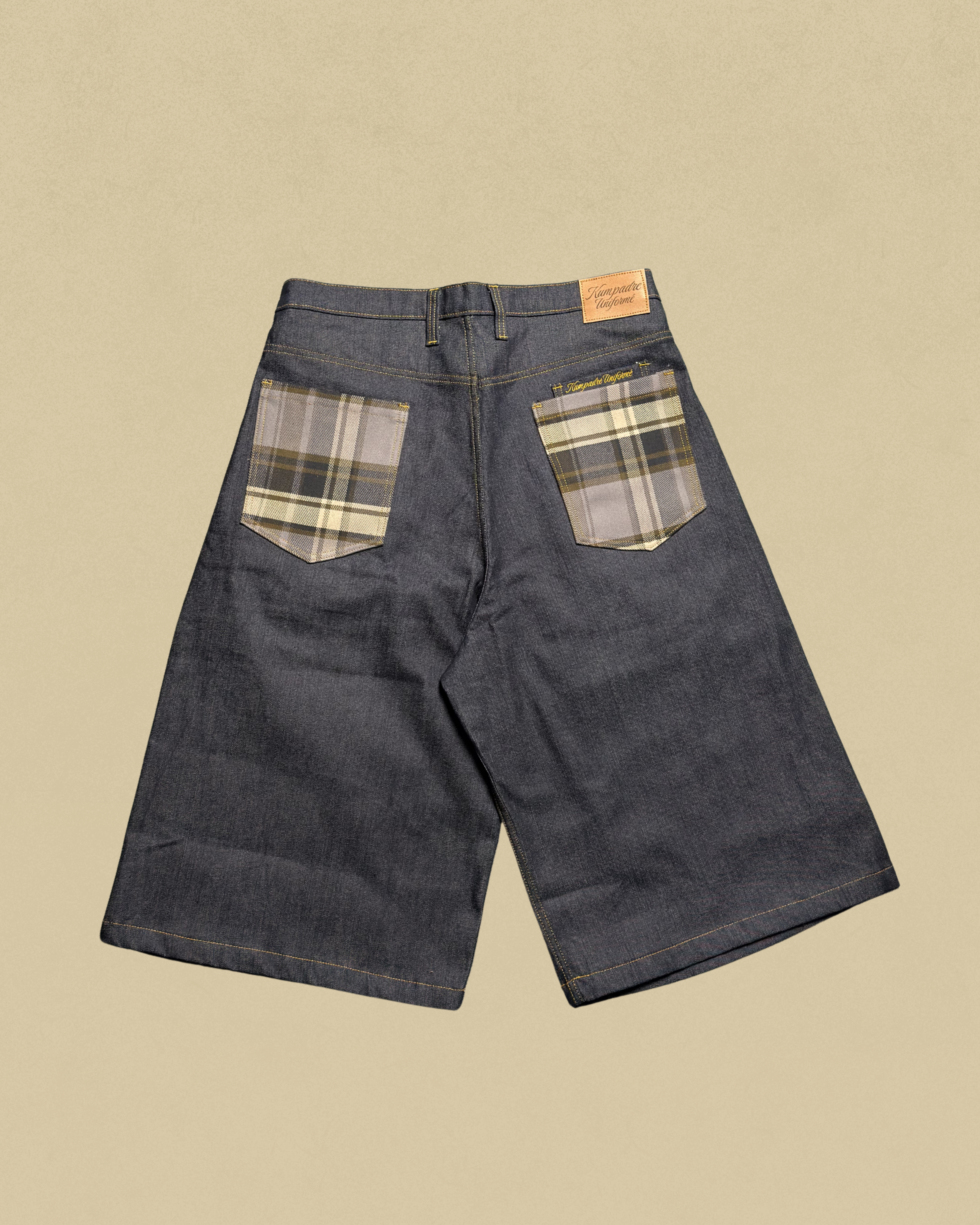 Kaiybang – Raw Denim Pleated Jorts
