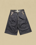Kaiybang – Raw Denim Pleated Jorts