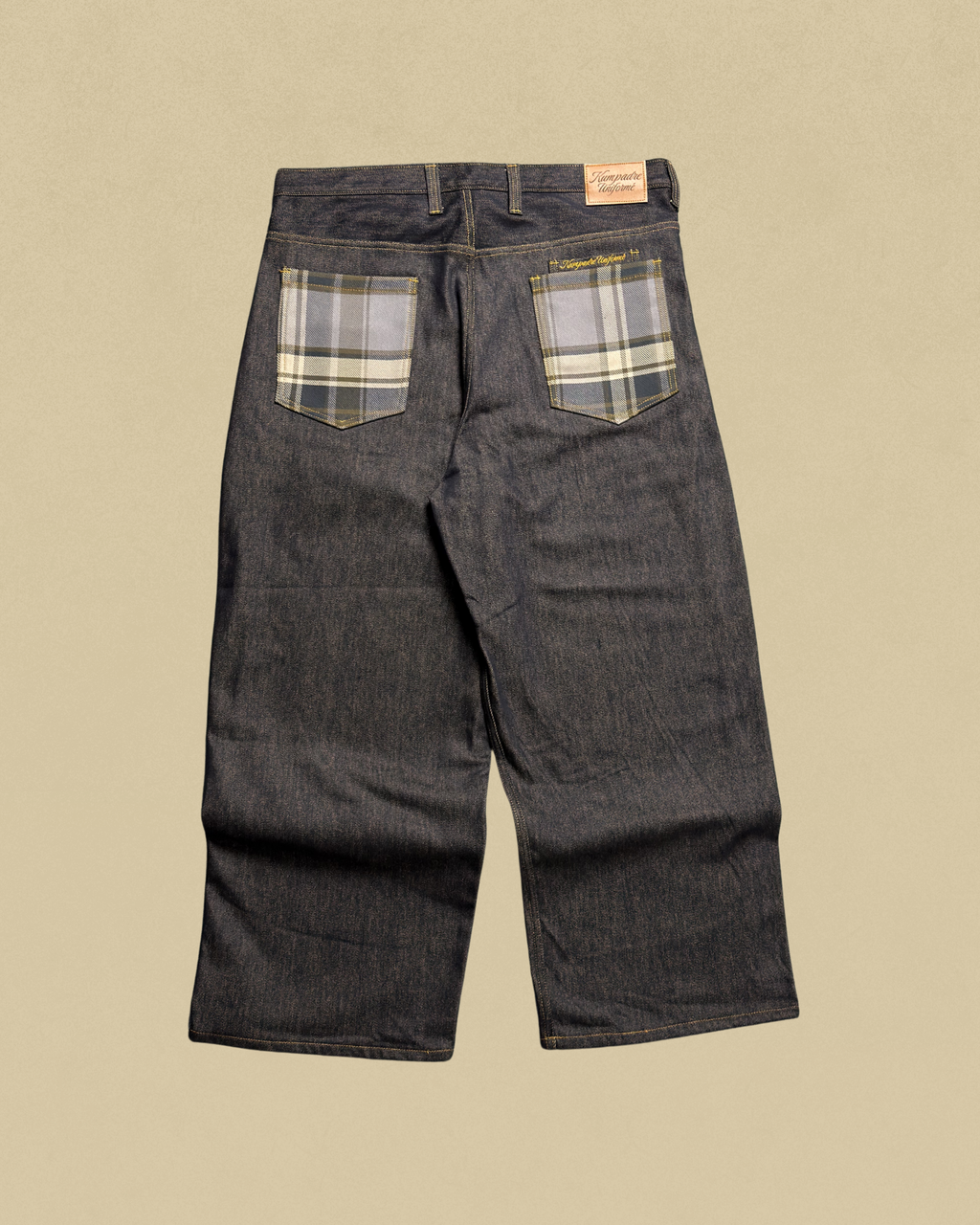 Kaiybang - Raw Denim Darted Jeans