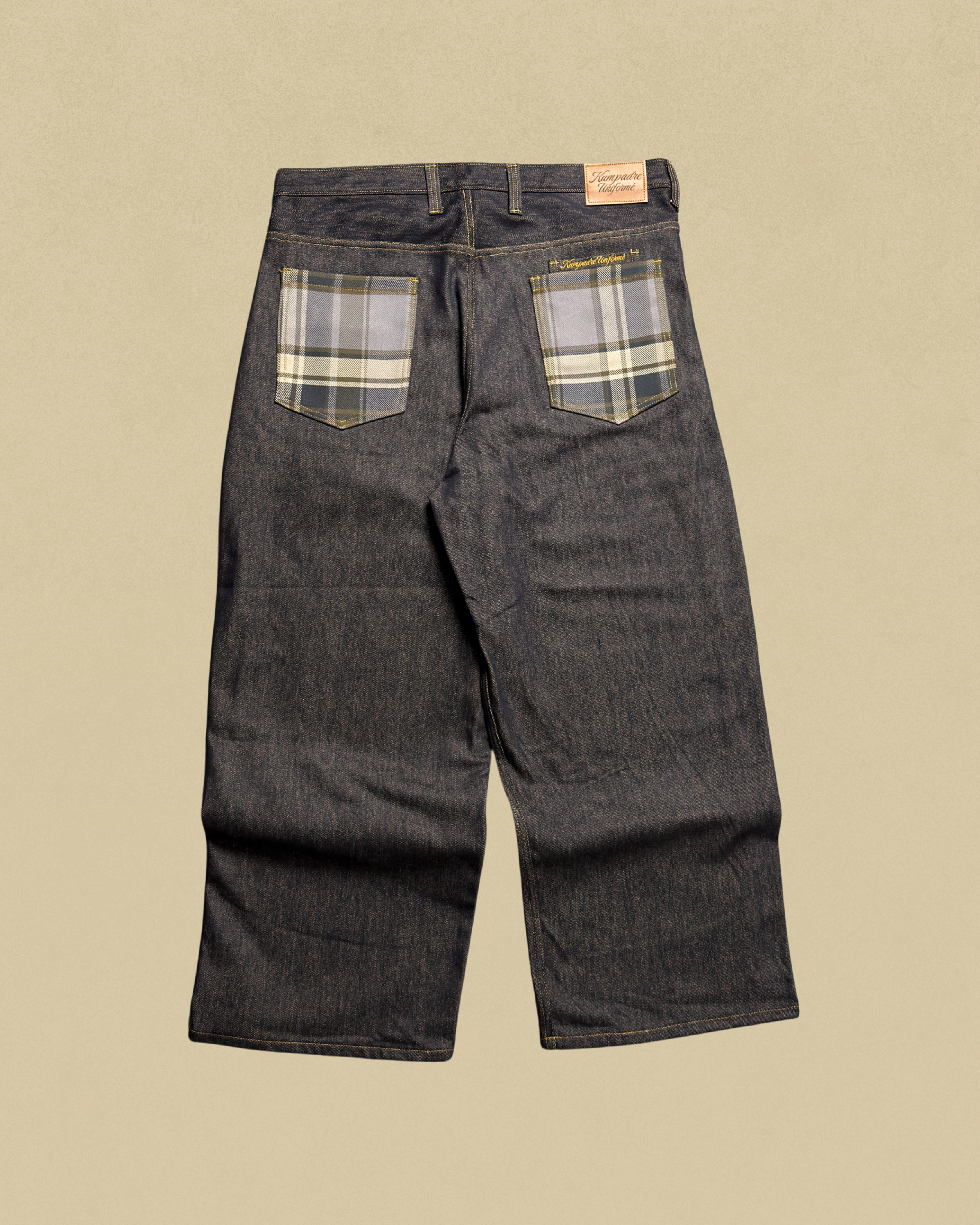 Kaiybang - Raw Denim Darted Jeans